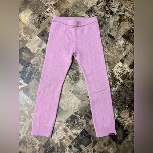 Souris Mini Pink Knit Kids Leggings5 years